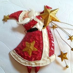 COPY - Metal Santa with Stars